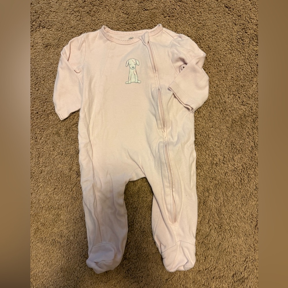 Little Me Light Pink Baby Footie